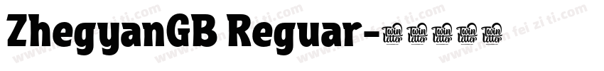 ZhegyanGB Reguar字体转换